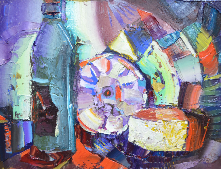 Still life with cheese